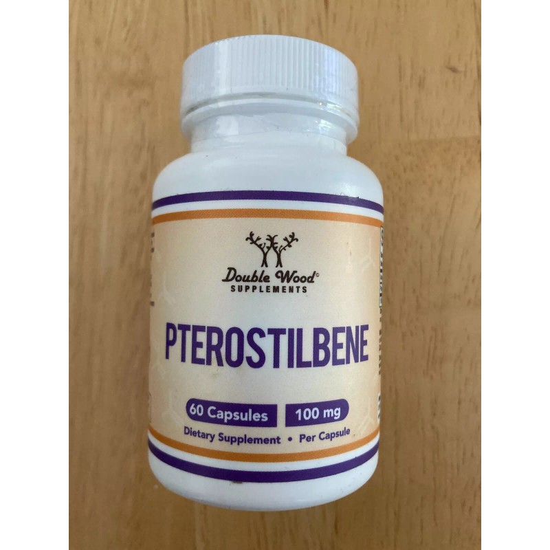 Double Wood Supplements Pterostilbene 100mg 60 Capsules