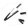 Gatuida 1pc Shaped Hair Straightening Brush Tool Professional Hair Comb