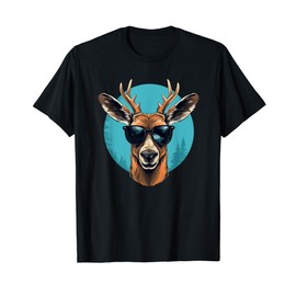 Funny Deer with Sunglasses Costume for Deers Lovers T-Shirt