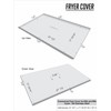 Fryer Cover Stainless Steel 65-80 Lbs Internal Size 27-7/8" L