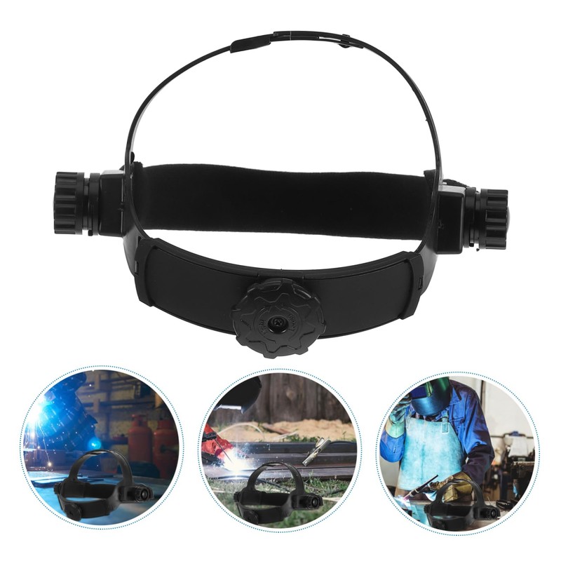 SHINEOFI Adjustable Welding Helmet Strap with Sweatband Replacement Headgear for