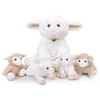 lilizzhoumax Sheep Stuffed Animal Set white lamb Plush Toy 5