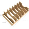 SUGOOE Bamboo Pot and Pan Organizer, Pot Lid Organizer Pot