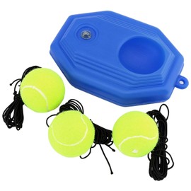 Doukesh Tennis Trainer, Collection Tennis Trainer, Tennis Trainer Set Trainer, Tennis Trainer with 3 Tennis Balls, for Self-Study Practice Tennis Ball Training Tool, Tennis Baseboard