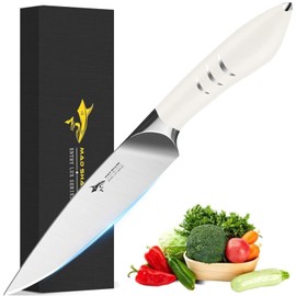 MAD SHARK Paring Knife 5 Inch Ultra Sharp Fruit Knife, Small Kitchen Knife, German molybdenum-vanadium Stainless Steel, Ergonomic Handle Design, Chopping Knife for Precise Cutting, Peeling, Slicing