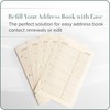 Gallery Leather Address Book Refill Replacement Pages - 3 Ring