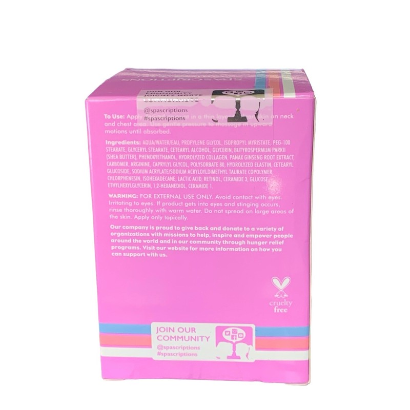 spascriptions Antiaging Smooth+Frm NECK & CHEST TTMNT RETINOL CERAMIDES GINSENG