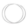 Sterling Silver Heavy Hoop Sleeper Earrings 30mm