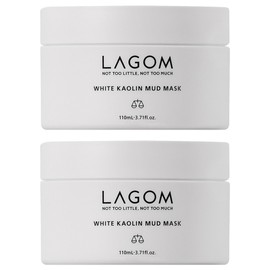 Lagom White Kaolin Mud Mask 110ml, 1 pack, 2 packs / 라곰 화이트 카올린 머드 마스크 110ml, 1개입, 2개