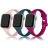 SWEES Sport Band Compatible with iWatch 38mm/40mm, 3 Packs Narrow