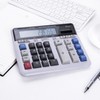 Solar Calculator 12 Digit Large Keys Clear Display Office Calculator