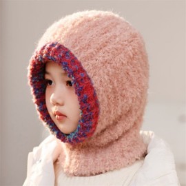 Kids' Winter Balaclava Beanie Earflap Hat LF3295 - One Size Pink 3ea