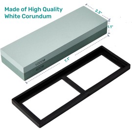 Dual Grit Whetstone Sharpening Stone, Professional 400/1000 Grit Water Stone with Non-Slip Rubber Base,Premium sharpener for Kitchen/Hunt/Pocket Knives,Blades,Chisels,Planer (2PCS 400/1000 grit)