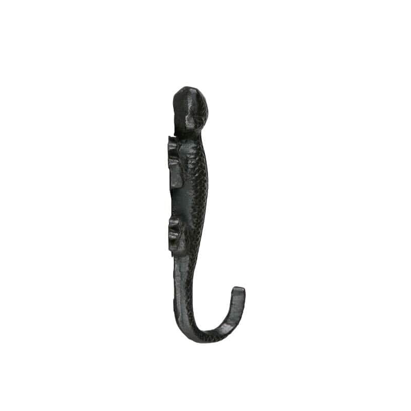 Dulton Iron Parts Lizard Hook, Antique Black, Height 7.1 x