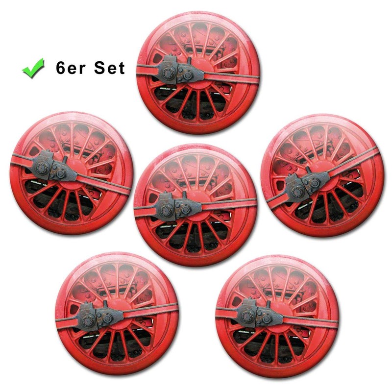 Magnets Railway Wheels Set of 6 Decorative Gift Set Fridge