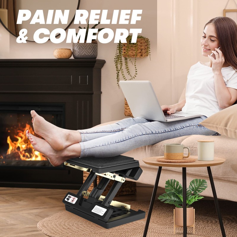 Vhelyom Foot Rest for Under Desk at Work, Height Adjustable