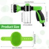 2 Pieces Pet Bathing Tool Set Include Hose Nozzle Soap