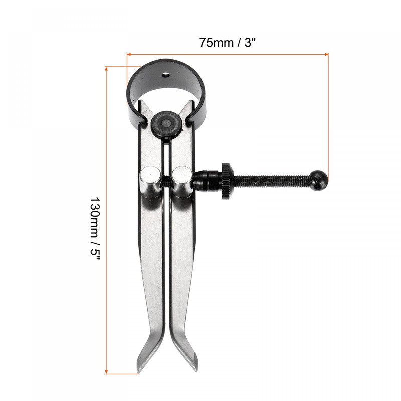 sourcing map Spring Inside Caliper 5 Inch Stainless Steel Adjustable