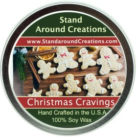 Stand Around Creations Soy Aromatherapy Candle - Scent: Apple Fragrance 8oz White