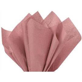 Antique Rose Pink Tissue Paper 20 inches x 30 inches - 48 X-Large Sheets by Buttons Bags and Bows