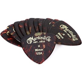 Martin Triangle 346 Guitar Pick Heavy .96mm Faux Tortoiseshell - Pack of 12