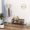 Dranixly Shoe Rack,2-Tier Bamboo Stackable Shelf Storage Organizer for Entryway,