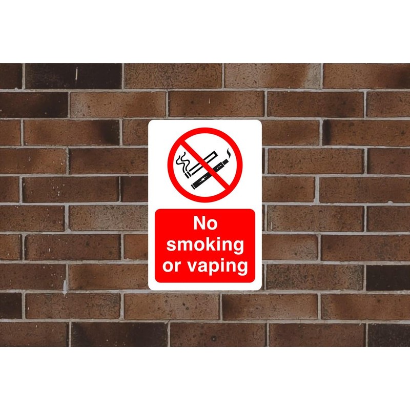 Safety First Display LTD No smoking or vaping sign -