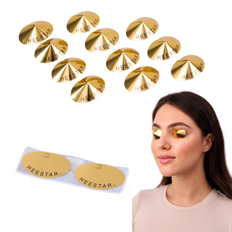 Disposable Sun Bed UV Protection Tanning Eye Gold Sticker Cones