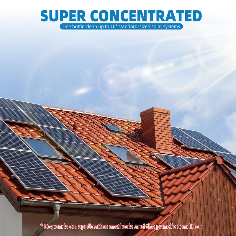 Shabebe Solar Panel Cleaner 32oz (Makes 150 Gallons) - 20X