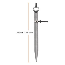 sourcing map Spring Joint Caliper 12 inch / 300mm Adjustable Spring Divider Caliper with Solid Nut for Metalworking Geometry Drawing Woodworking, Flat Leg