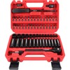 64-Piece 1/4" Drive Impact Socket Wrench Driver-Bits Set, Cr-V Metric&SAE