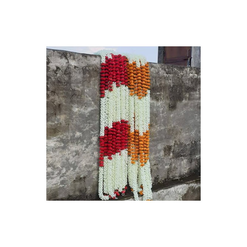 Pack of 4 artificial jasmine garland with Rose's wedding Decoration
