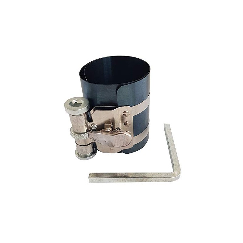 Voche® Piston Ring Compressor Stainless Steel Clamp & Piston Ring