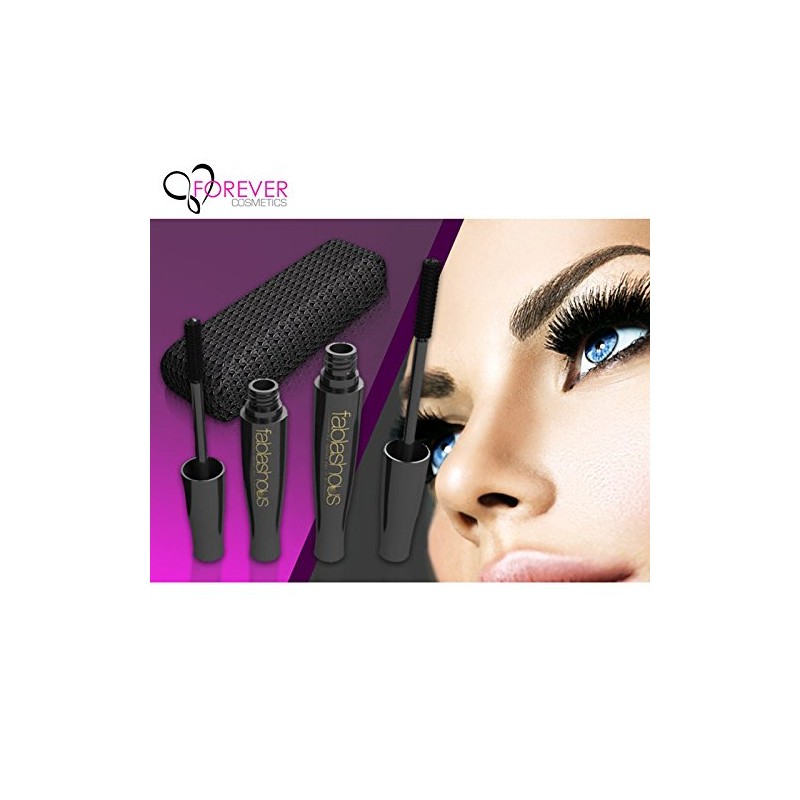 Fablashous Eyelash Kit 3D Thickening & Lengthening Black Natural Fibre