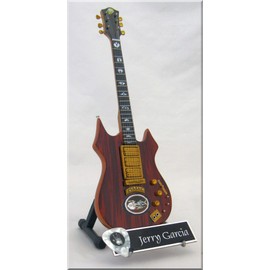 ARTSTUDIO35 Jerry Garcia Miniature Rosebud Alembic Guitar with Guitar Pick
