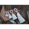 Pure White: You Dye It, Handmade Cotton Tassels, Assorted Sizes