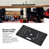 Router Plate Aluminum Alloy Router Table Insert Plate Trimming Machine