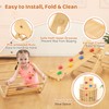 FUNLIO Foldable Pikler Triangle Set, Montessori Climbing Set with Solid