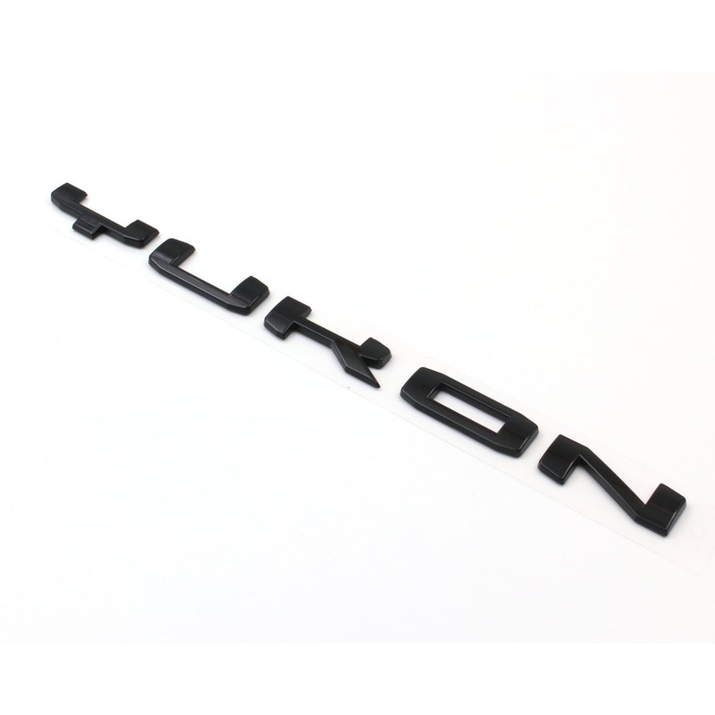 Xpipnns 4PCS Black Red Door Rear AT4 Yukon Emblems Letters