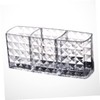 IWOWHERO Acrylic Transparent Makeup Brush Holder Stylish Cosmetic Storage Box