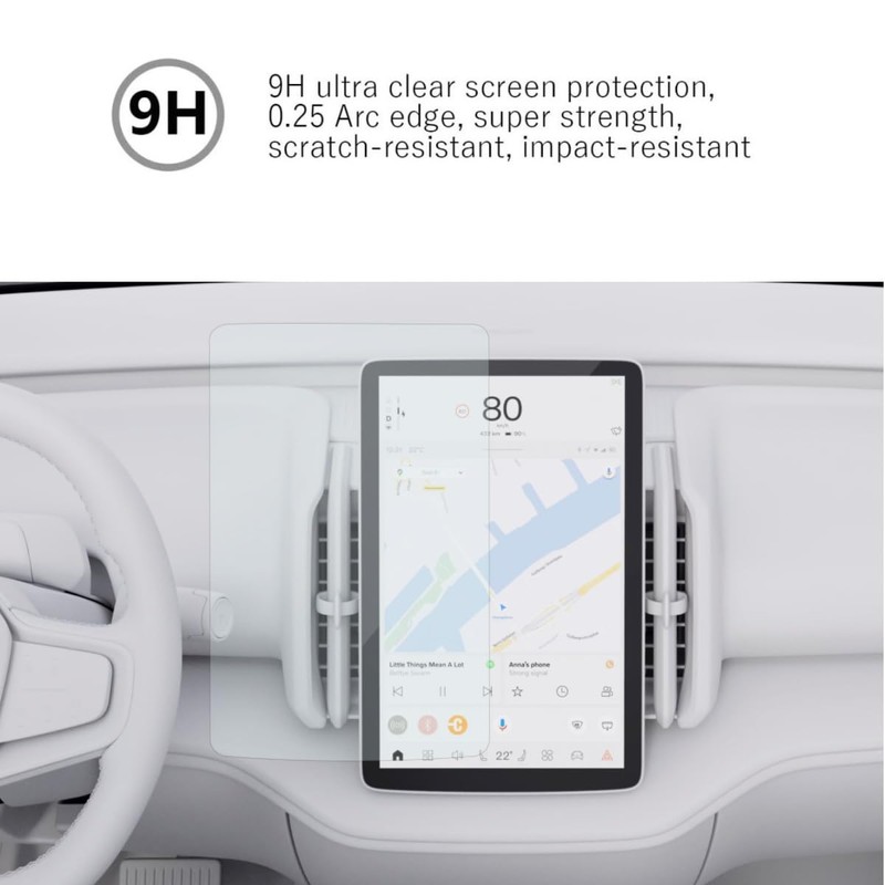 MBSIX Screen Protector Compatible with Volvo EX30 12.3 Inch Touchscreen,HD