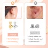 4pcs Earring Lifters Backs, Heart Shaped Earrings Support Backs Practical