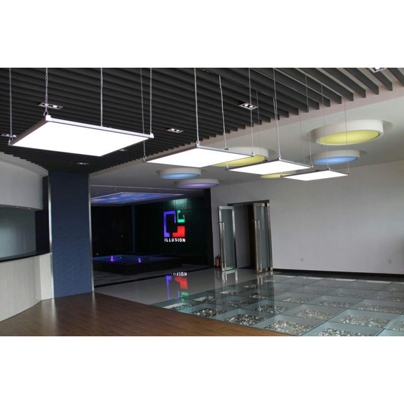 3.3 ft. Adjustable Flat LED Ceiling Panel Light Hanging Chain