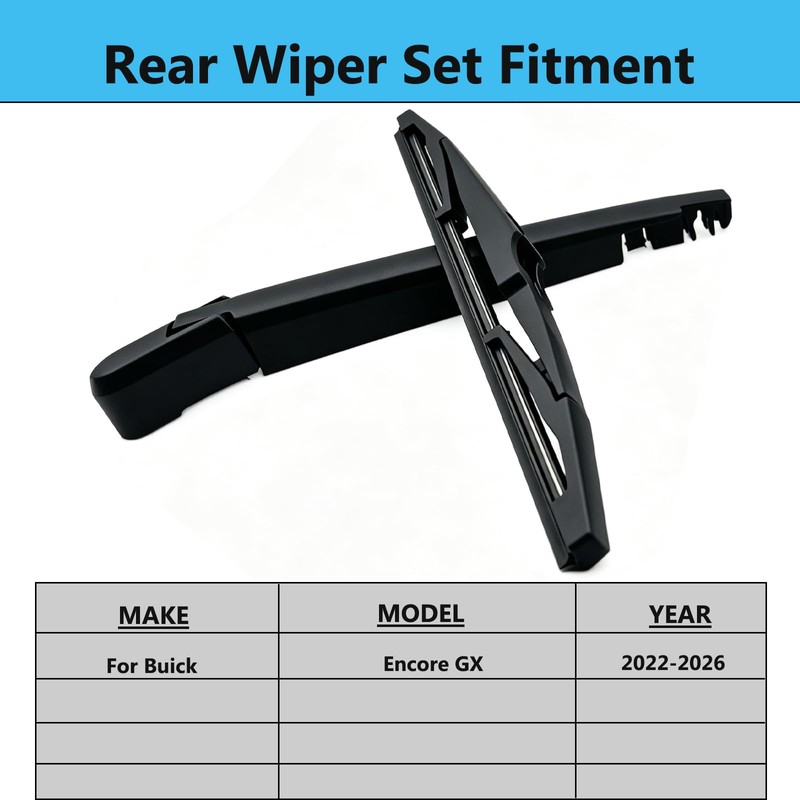 Rear Windshield Wiper Blade & Arm Set - for Buick