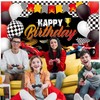 Car Racing Happy Birthday Backdrop Car Themed Birthday Party Decorations