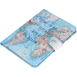 Portaholders, Funda Ligera para Documentos De Viaje, Funda De Pasaporte De Cuero Pu Con Impresión Decorativa, Con Ranuras para Tarjetas