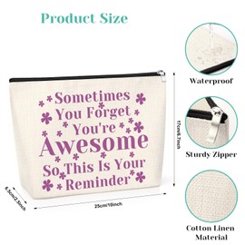 Fruit Lover Gifts Makeup Bag for Grape Lovers Fruit Themed Presents for Women Adults Friend Toiletry Bag Friendship Christmas Birthday Party for Girls Sister Her Travel Cosmetic Pouch