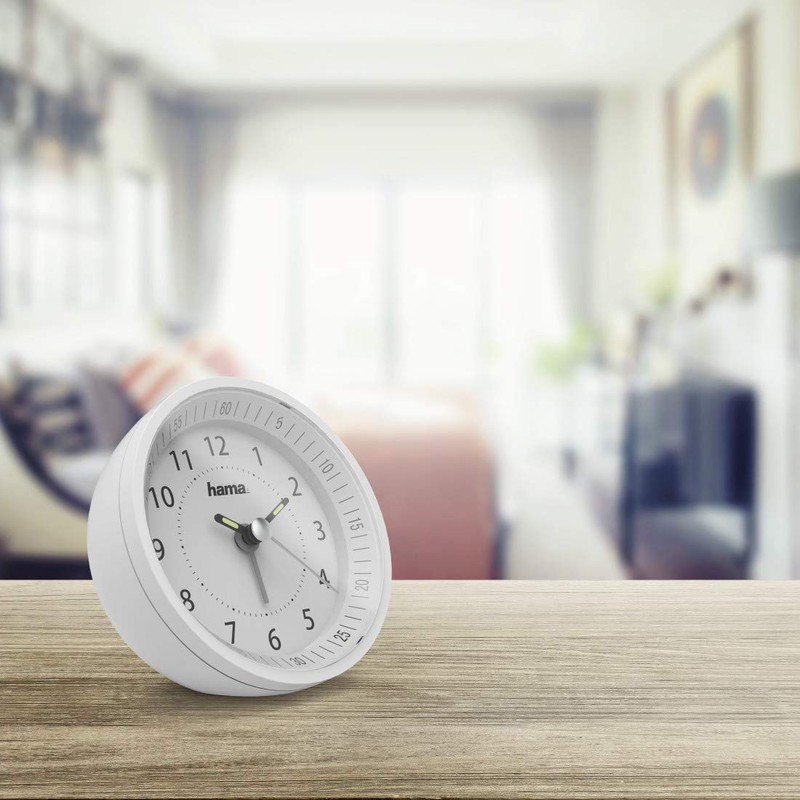 Hama Radio Alarm Clock, White, One Size