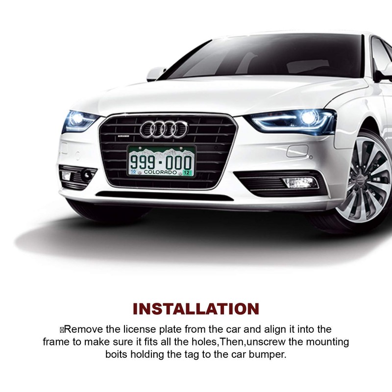 WeTest Premium License Plate Frame