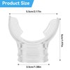 Agatige Clear Snorkel Mouthpiece Replacement Mouthpiece for Lung Machines